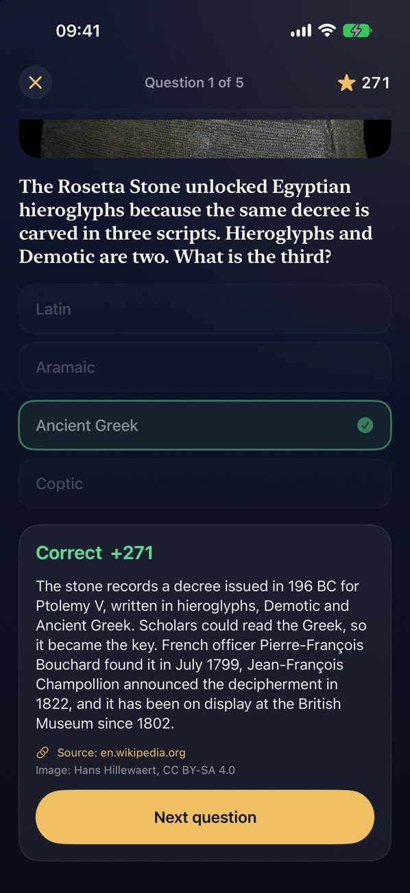 Sapere answer explanation